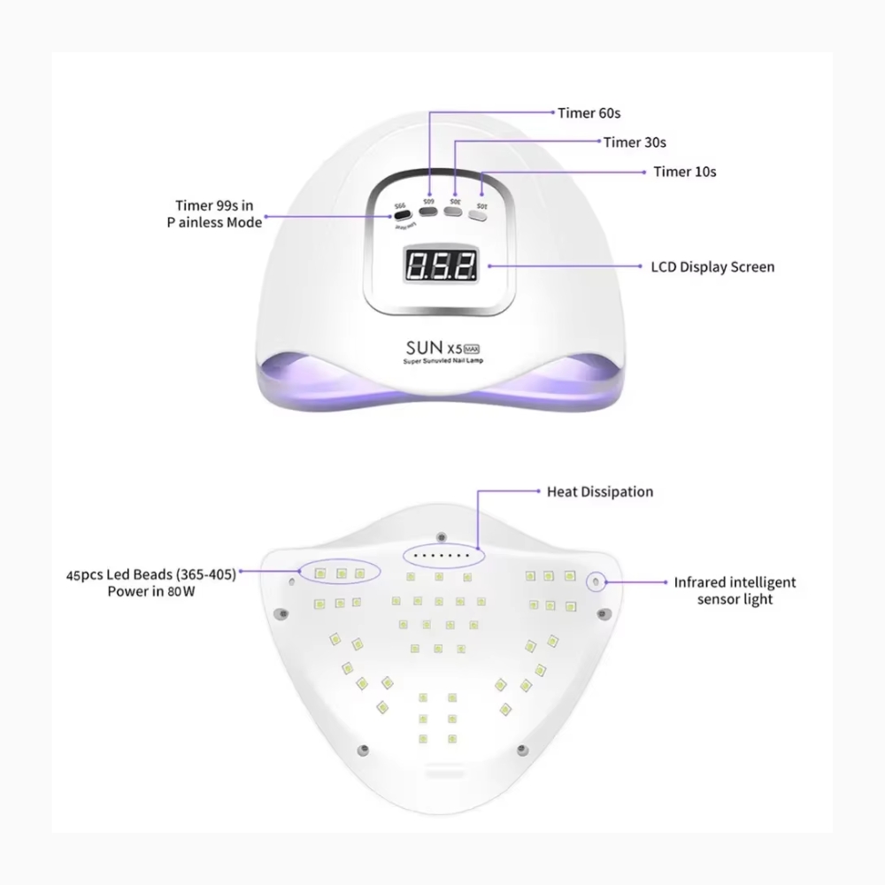 Professional LED Nail Polish Dryer UV